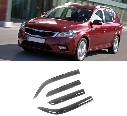 ZIROXI Autofenster Windabweiser für Kia Ceed 2007-2019 Vorne Hinten Regenabweiser Car Wind Visier Deflectors Abdeckung Zubehör,For2007-2012/WAGON