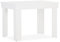Homestyle4u 2648 Table de salle à manger pratique en bois massif Blanc 90 x 60 cm Table de salon 2 personnes