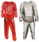 Strapazierfähiger Saunaanzug für Damen und Herren, Gewichtsverlust, Training, 2-teilig, transparent, Rot/Ausflug, einfarbig (Getaway Solids), XX-Large