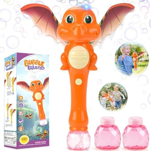 Chridark Spielzeug für 3-8 Jahre Mädchen Junge: Dino Seifenblasenmaschine für Kinder Geschenk ab 3 4 5 6 7 8 Jahre Mädchen Junge Geburtstag Geschenkideen Spielsachen Hochzeit Party Bubble Zauberstab