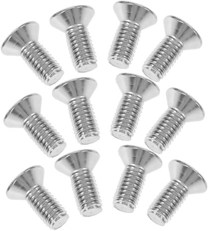 SOLUSTRE 12-pack Silver Brake Disc Fixed Screws for Sturdy Car Brake Bolts Compatible Disc Systems