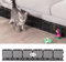 Spielzeugblocker Couch Schutz für Haustiere, Sofaschutz Katze Plastic Under Furniture Gap Protector für Sofa und Andere Möbel (Schwarz 12er Pack 6 Füße)