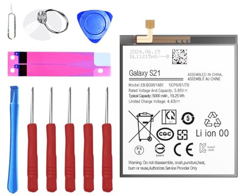 Batteria EB-BG991ABY per Samsung Galaxy S21 (G991B) con panno di pulizia Shlok