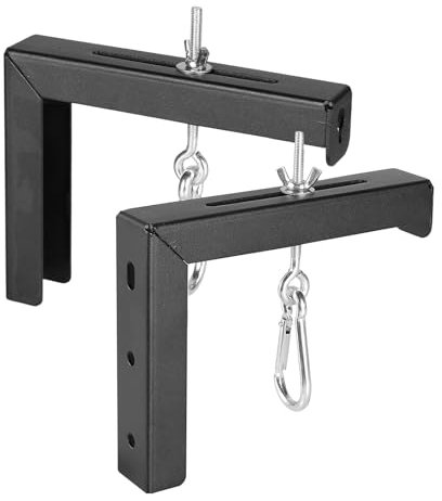 Kingke Wall And Ceiling Projector Screen Brackets 6Inch Extendable Arms With Hooks Easy Installation Holds 80Lbs Holder