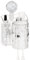 Ailelan Wall Mounted Toothbrush Holder, Suction Cup Toothbrush Holder for Bathroom Wall, White