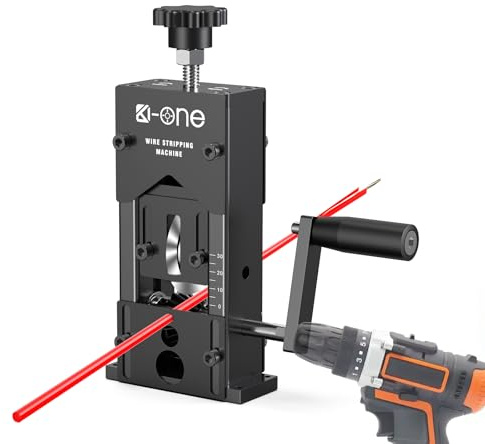 Manual Wire Stripping Machine,Scrapping Copper Wire Peeler Machine,Drill Powered Hand Crank Wire Stripper Tool