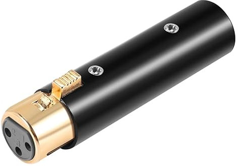 Quystetes XLR 3 Pin Female to XLR 3 Pin Male Adaptor,Audio Interfaces,for Stereo Microphone Cable