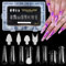 JSRQT 288 Pièces Faux Ongles Conseils de Extension，Système De Formes D'ongles Doubles,Acrygel Faux Ongles Capsule,Nail d'extension Kit,Échelle de 8 Styles et 12 Tailles