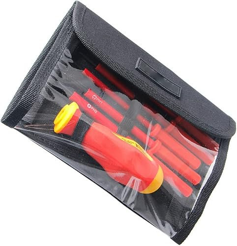 Juego de Destornilladores eléctricos aislados de 1000 V con Punta Phillips, Destornillador de precisión, Kit de Herramientas de reparación para electricistas, 7 Piezas para Uso Ind