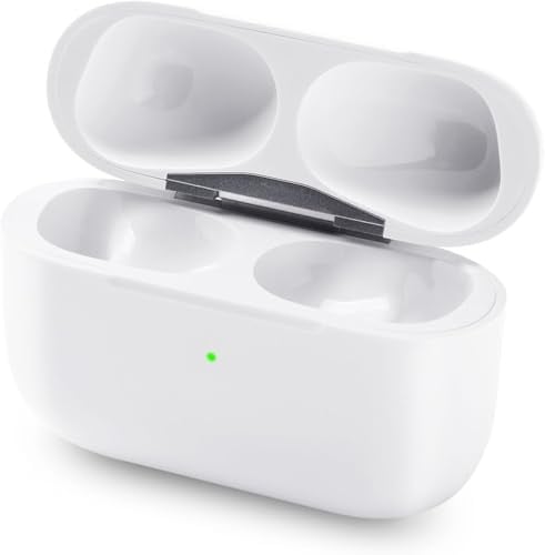 Rsipean Ricambio per custodia di ricarica Air pod Pro 1 di 2 generazione, custodia di ricarica wireless compatibile con AirPods Pro di prima e 2a generazione con pulsante di sincronizzazione