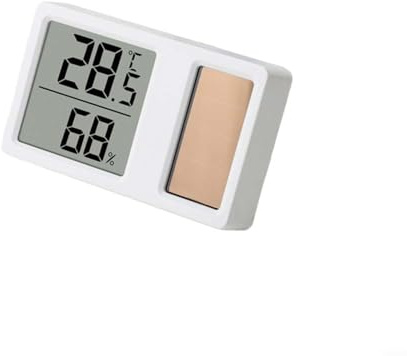 HOHOVYVY 4 Stück Solar Digitales Thermo-Hygrometer Für Zuhause Präzises Innen Thermometer Hygrometer Mit Temperaturbereich -10 Bis +50°C Und Luftfeuchte 10-95% RH
