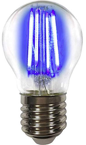 LightMe LM85315 LED EEK B (A++ - E) E27 Tropfenform 4W Blau (Ø x L) 45mm x 77mm Filament 1St.