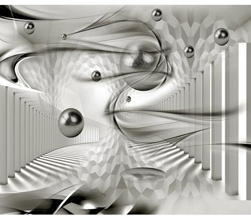 decomonkey - Papier Peint Panoramique 3d Effet Abstrait Abstraction 350x256 cm - Décoration murale moderne – Tapisserie décorative pour chambre salon - Abstraction