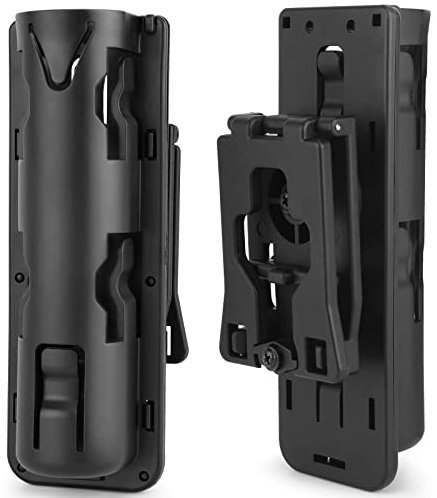 aikeec Custodia per bacchetta telescopica girevole a 360 gradi, fondina espandibile, supporto per bacchetta tattica girevole per torcia, custodia in ABS