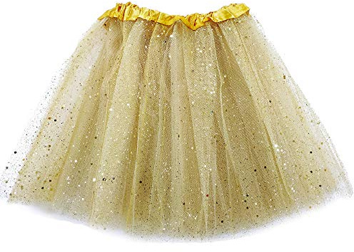 MUNDDY - Tutu Elastico Tul 3 Capas 30 CM de Longitud para niña Bebe Distintas Colores Falda Disfraz Ballet (Envio 48-72h con Seguimiento Desde Madrid)