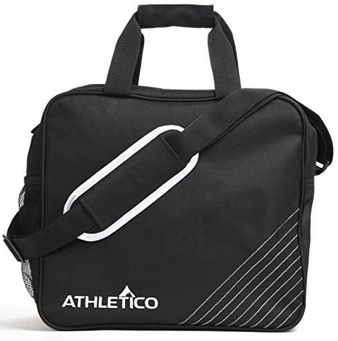 Athletico Essential Bowling Bag - Single Ball Bowling Tote Bag with Padded Bowling Ball Holder (Black)