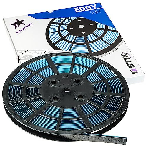 Stix Automotive Equipment - Pesi Adesivi di bilanciamento - Rotolo da 6 kg - 1200 x 5 g - Edgy - Slim - Autoadesivo - Nero
