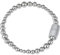 Breil, Collezione Magnetica, Bracciale Donna Small Moon, in Acciaio Lucido Specchiato, con Piccole Sfere di Diverse Dimensioni, Pratica Chiusura con Magnete, Colore Silver, Misura 19 Cm