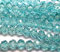 Tschechische Kristall Glas Perlen CZ Böhmische Facettierte Rondelle Glasperlen 4/6/8/10 mm (Aqua Blau, 6x4 mm)
