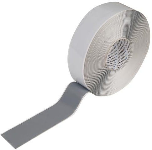 Parotec Doppelseitiges Butyl Klebeband, Selbstklebend Butylband, Selbstdichtendes ButylKleber, Butyldichtband, Flexible Abdichtung, Wasserdichtes, Butylschnur Dicke 3 mm, 50 mm x 10 m, Grau