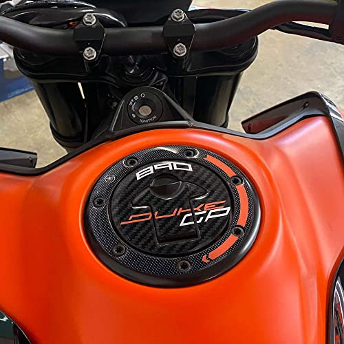 labelbike - Schutzaufkleber für Motorrad Tankdeckel aus 3D-Gelharz, kompatibel mit KTM Duke 890 GP 2022-2023