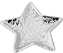 Gravuren Feller Die versilberte Schale in Sternform - gehämmert- 13,6 cm