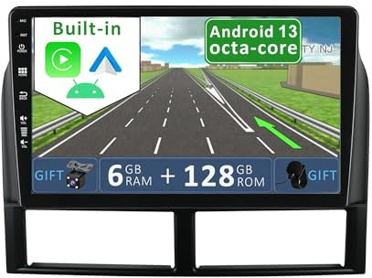 YUNTX [6GB+128GB] Android 15 Autoradio für Jeep Grand Cherokee (1996-2006)-2 Din-[Integriertes Wireless CarPlay/Android Auto/DSP/GPS]-9” IPS 2.5D-Kamera+MIC-DAB/Lenkradsteuerung/360 Kamera/MirrorLink