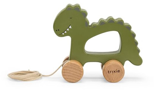 TRIXIE Holz Nachziehtier Mr. Dino