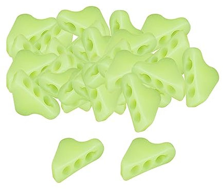 Ronyme 30 x Fluoreszierende Zeltseil-Schnallenspanner, Zelt-Abspannleine, Kordelversteller, Seilspanner, Zelt-Windseil-Schnallen für Picknick, 3,2 cm x 1 cm
