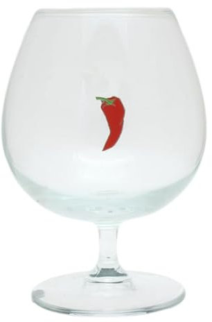 Red Chilli Brandy Cognac Glass Gift 25 Oz Gift Boxed 684