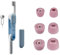 Adhiper WF-1000XM5 Memory-Schaum Ohrstöpsel Kompatibel mit Sony WF-1000XM5 In-Ear Kopfhörer,Reinigungskit für Ohrhörer/Tastatur/Maus/Handy(Rosa)