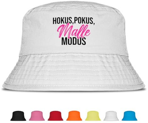 Prozente Momente Hoku, Pokus, Malle Modus - Fischerhut | Anglerhut | Sonnenhut | Sommer | Party | Malle | lustige Sprüche | OneSize | Malle | Urlaub | Weiß