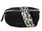 lePelou Bauchtasche aus Veloursleder, Wildleder Bauchtasche, Festival Tasche, Cross Body Tasche, Gürteltasche, Geschenk (Schwarz 7, L)