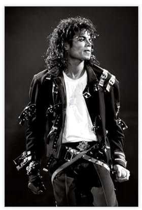 Exklusives Superstar-Sänger-Poster Michael Jackson, 11 Leinwand-Poster, Wandkunst, Dekordruck, Bild Gemälde für Wohnzimmer, Schlafzimmer, Dekoration, 30 x 45 cm