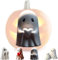Wbietu Cute Ghost Statue, 2024 Halloween Figurines, Middle Finger Cute Ghost Statue, Red Heart Ghost Statue, Ghost Decorations, Halloween Statue Spooky Ghost Statue Decor (B)