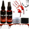 Halloween Set de Faux Sang, CIYIN Faux Sang Halloween, Faux Sang Halloween Maquillage,Fake Blood Maquillage Halloween pour Visage Effets Spéciaux, Adapté au Maquillage Halloween, Vampire, Cosplay