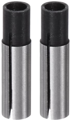 sourcing map 2pcs Collet Chuck Driver Adapter 6mm a 4mm CNC Incisione Bit Router Converter per CNC Macchina Strumento