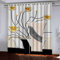 Verdunklungsvorhänge mit 3D-Blumenmotiv für Schlafzimmer, ultraweiche Mikrofaser, Thermovorhänge für Wohnzimmer, Kinderzimmer, 200 x 160 cm, Ösen, 2 Paneele