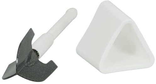 BEM Toinado WC-Bürste, Klobürste, Toilettenbürste mit Halter und Randreiniger für Bedezimmer, Bad & WC-Reiniger, befüllbarer Stiel mit Dosierung, spezielle Unterrandlamellen, Weiß