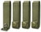 WYNEX MOLLE-Gurte, 10,2 cm, MOLLE-Befestigungsgurte für Taktische Taschen, Zubehör, Molle-Gurtbänder mit Druckknöpfen für Rucksack, Taktische Tasche, Molle-Anschlüsse, 4 Packungen
