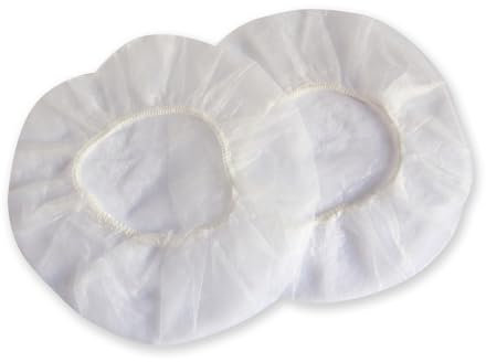 FRANZ MENSCH 100 Stück Hygostar Überzieher für Kapselgehörschutz, Packung, weiß, Einheitsgröße, Ø: 18cm, Kopfhörer überzug, Schutzüberzug, Kopfhörer-Abdeckung