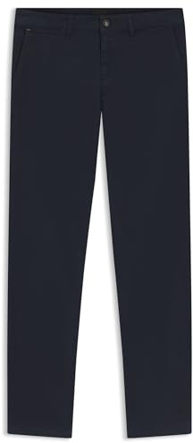 BOSS Herren Chino-Regular-1 Regular-Fit Hose aus elastischem Baumwoll-Satin