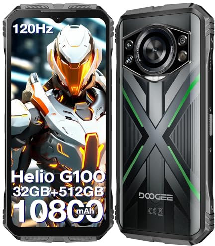 DOOGEE S CYBER PRO Rugged Smartphone, 32GB+512GB/1TB, 10600mAh/33W, Android 14 Rugged Phone, 6.6 FHD+120Hz, Helio G100 Octa Core, 50MP+20MP Night Vision, 5G WIFI,Dual Sim,NFC,OTG,GPS,Face ID-2025