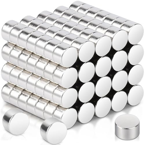 150 Stück 5x3mm Magnete Stark Neodym Magnete Extra Stark Magneten Klein Rund Mini Magneten für Magnettafel, Kühlschrank, Whiteboard, Fotos, Pinnwand, Büro