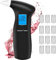 PUTAII Alkoholtester, Polizeigenau Alkoholmessgeräte Promillemessgerät mit 12 Mundstücke，Professioneller Alkohol Tester Promilletester mit LCD-Bildschirm und Halbleiter Sensorik