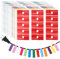 BOXOB 720pcs Colorful Cable Labels, 12 Colors Border Cord Sticker Self Adhesive Wire Labels Waterproof Wire Tags for Electronics Cable Management Handwriting Printer Printing