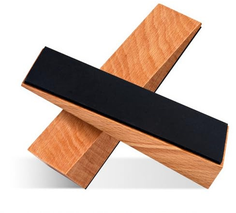 OWLKELA 2 Pack Wooden Door Stop, Non-Slip Door Wedges for All Door Types and Surfaces, Wood Door Stoppers with Silicone Base, Door Holders for Kitchen, Bedroom, Office (1.6 * 2.7 * 0.6 inches)