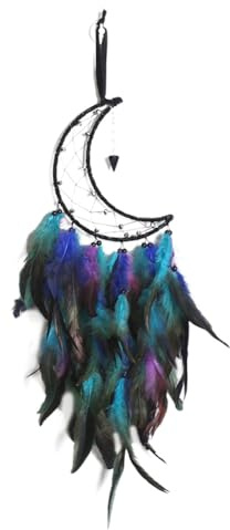 Flaroey Moon, Handmade Boho Wall Hanging Ornament Blessing Gift for Bedroom Party Decoration