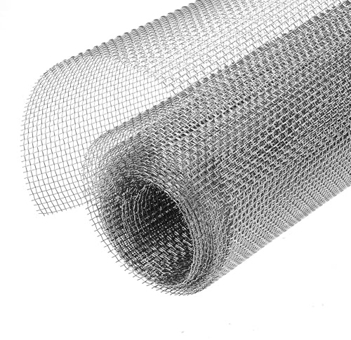 Maschendraht Drahtgitter Edelstahl Edelstahlgewebe 10 Mesh Draht Gitter Feinmaschig Drahtgewebe 30CMX 2M Fliegengitter Insektengitter für Garten DIY