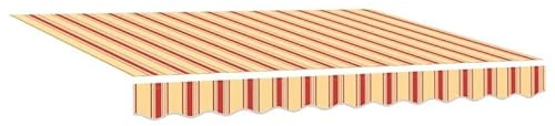 Markisen-Ersatzstoff Segeltuch 350x200 cm - Mehrfarbig, hochwertig & wetterfest - Ideal für Terrassen, Balkone und Gärten - Leicht zu reinigen und langlebig